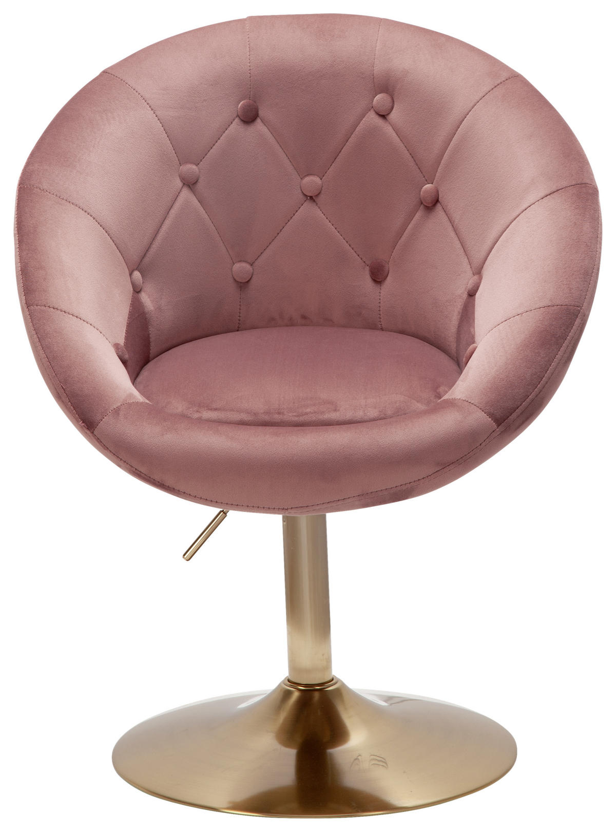 STUHL - Goldfarben/Rosa, KONVENTIONELL (67/100/62cm) - MID.YOU
