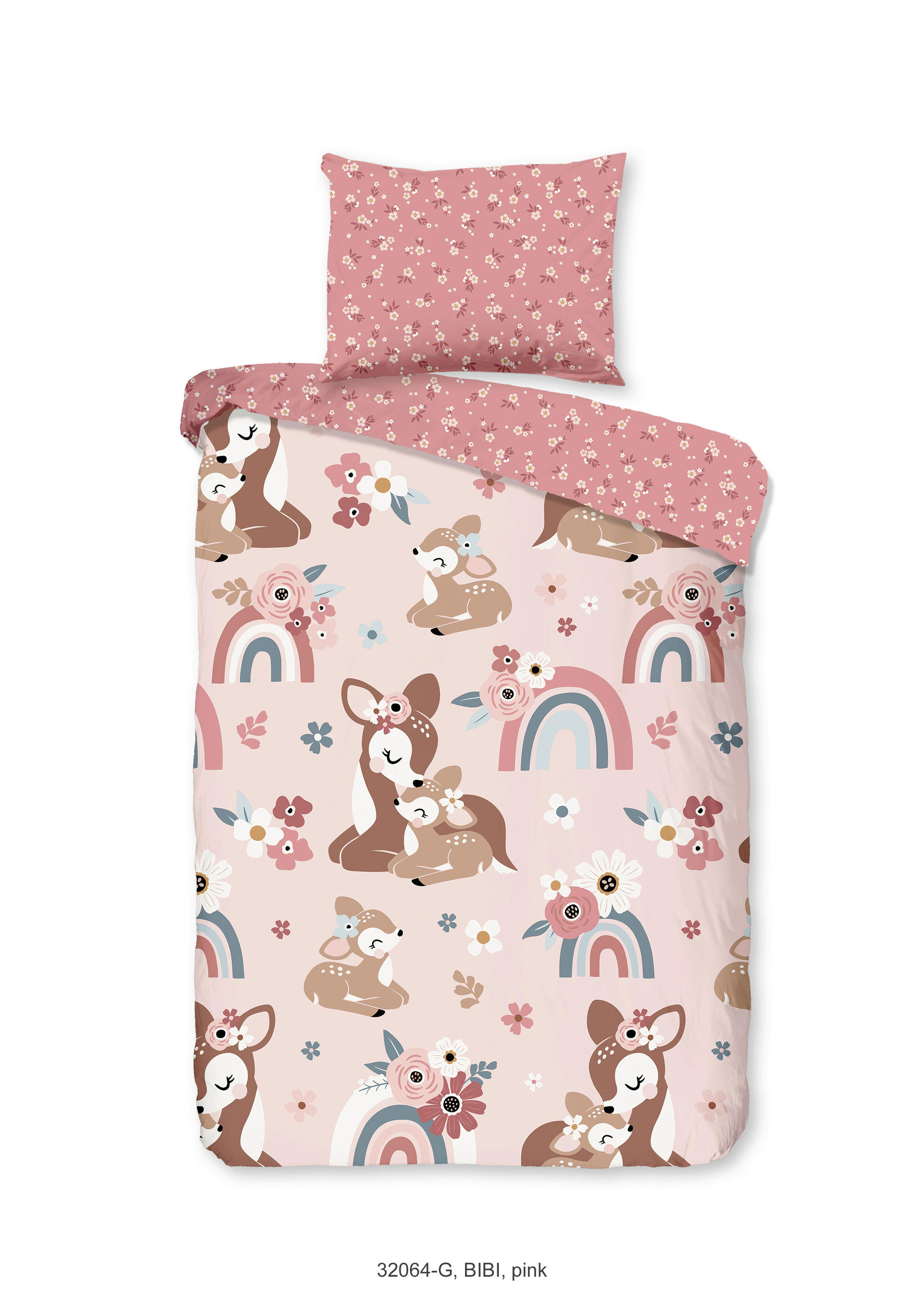 KINDERBETTWÄSCHE 100/135 cm  - Hellrosa/Altrosa, Basics, Textil (100/135cm)
