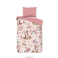 KINDERBETTWÄSCHE 100/135 cm  - Hellrosa/Altrosa, Basics, Textil (100/135cm)