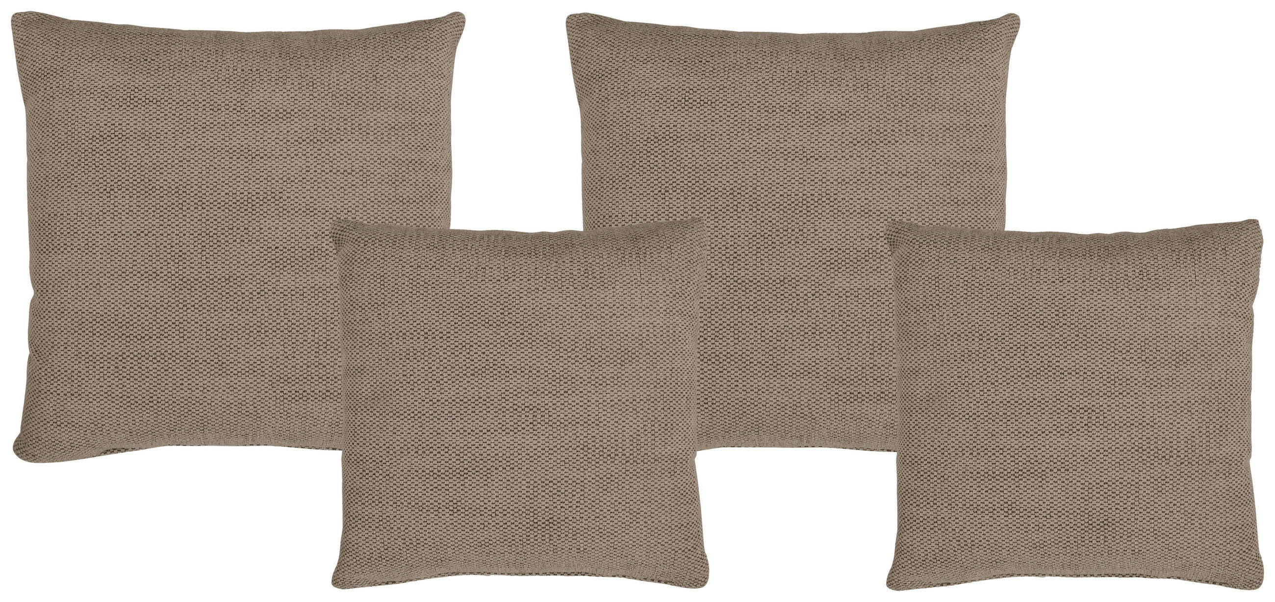 ZIERKISSENSET  42/53/42/53 cm   - Braun, Konventionell, Textil (42/53/42/53cm) - Livetastic