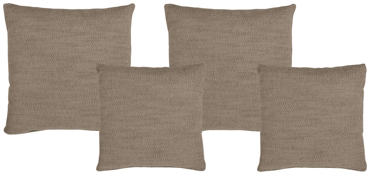 ZIERKISSENSET  42/53/42/53 cm   - Braun, Konventionell, Textil (42/53/42/53cm) - Livetastic
