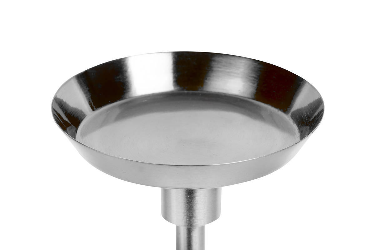 KERZENHALTER - Silberfarben/Weiß, Trend, Stein/Metall (10/22/10cm) - Kayoom