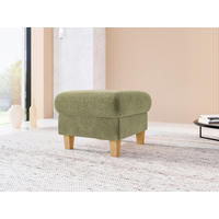 HOCKER GLENDALE E Flachgewebe Hellgrün  - Eichefarben/Hellgrün, KONVENTIONELL, Holz/Textil (58/48/58cm) - Sit & More