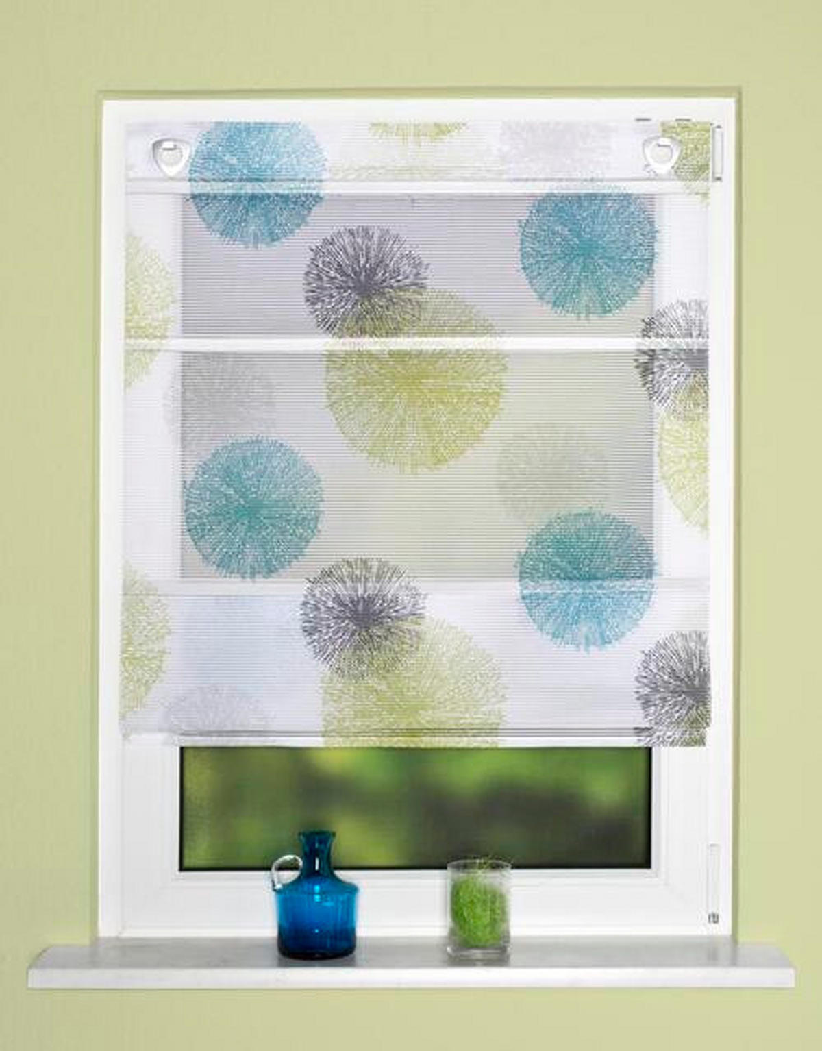 ROLETA, poloprůhledné, 80/130 cm - šedá/bílá, Basics, textil (80/130cm) - Novel