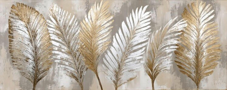 GLASBILD Pflanzen  - Multicolor, Basics, Glas (50/125/1.40cm) - Euroart