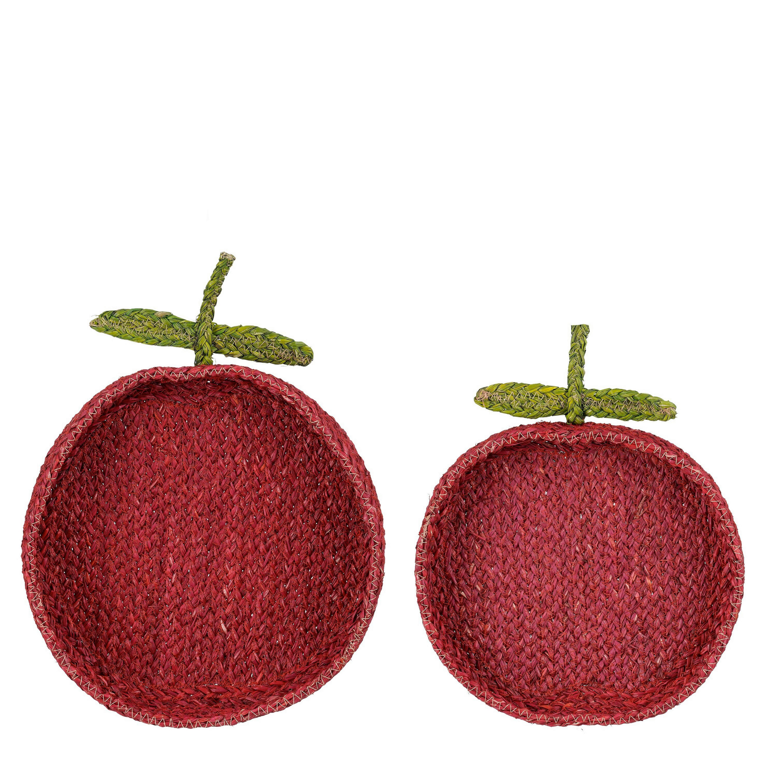 KOSÁRSZETT - piros, Basics, természetes anyagok (39/32/6.5cm)