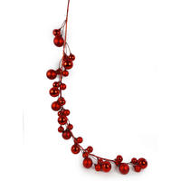 GIRLANDE Metall, Kunststoff  - Rot, LIFESTYLE, Kunststoff/Metall (125/15/7cm) - X-Mas