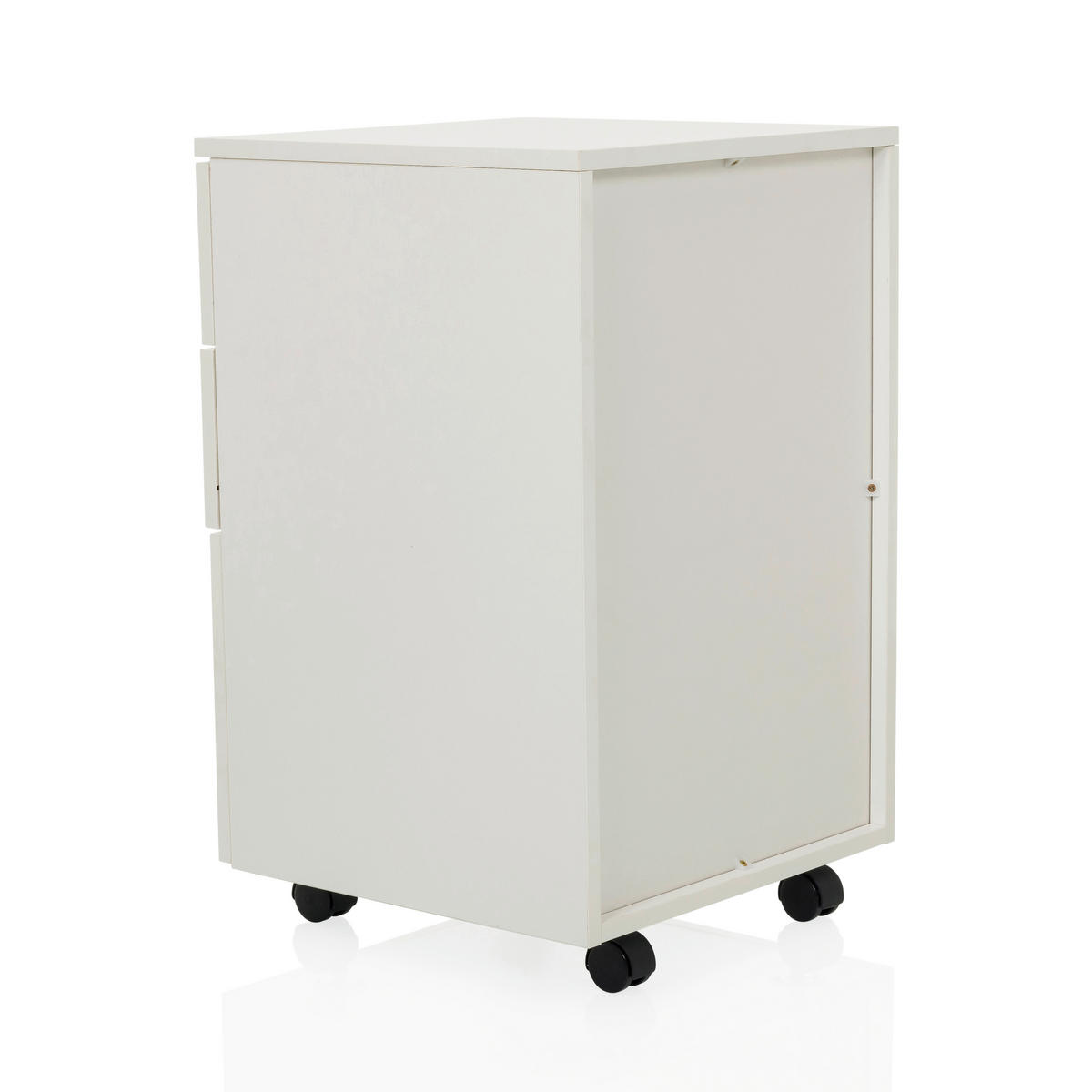 ROLLCONTAINER Weiß  - Weiß, MODERN, Holzwerkstoff/Kunststoff (41,5/66/40cm) - MID.YOU