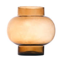 VASE  - Bernsteinfarben, Basics, Glas (19/19cm)