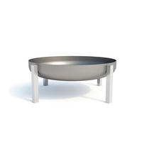 FEUERSCHALE SVENSKAV FIRE XXL  2514  - Edelstahlfarben, Basics, Metall (63/63/25cm) - Ambia Garden