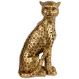 DEKOLEOPARD - Goldfarben, Trend, Kunststoff (8/6/16cm) - Ambia Home