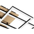 LED-DECKENLEUCHTE Worcester 70/38/7,5 cm  - Braun, Basics, Holz/Kunststoff (70/38/7,5cm) - Novel