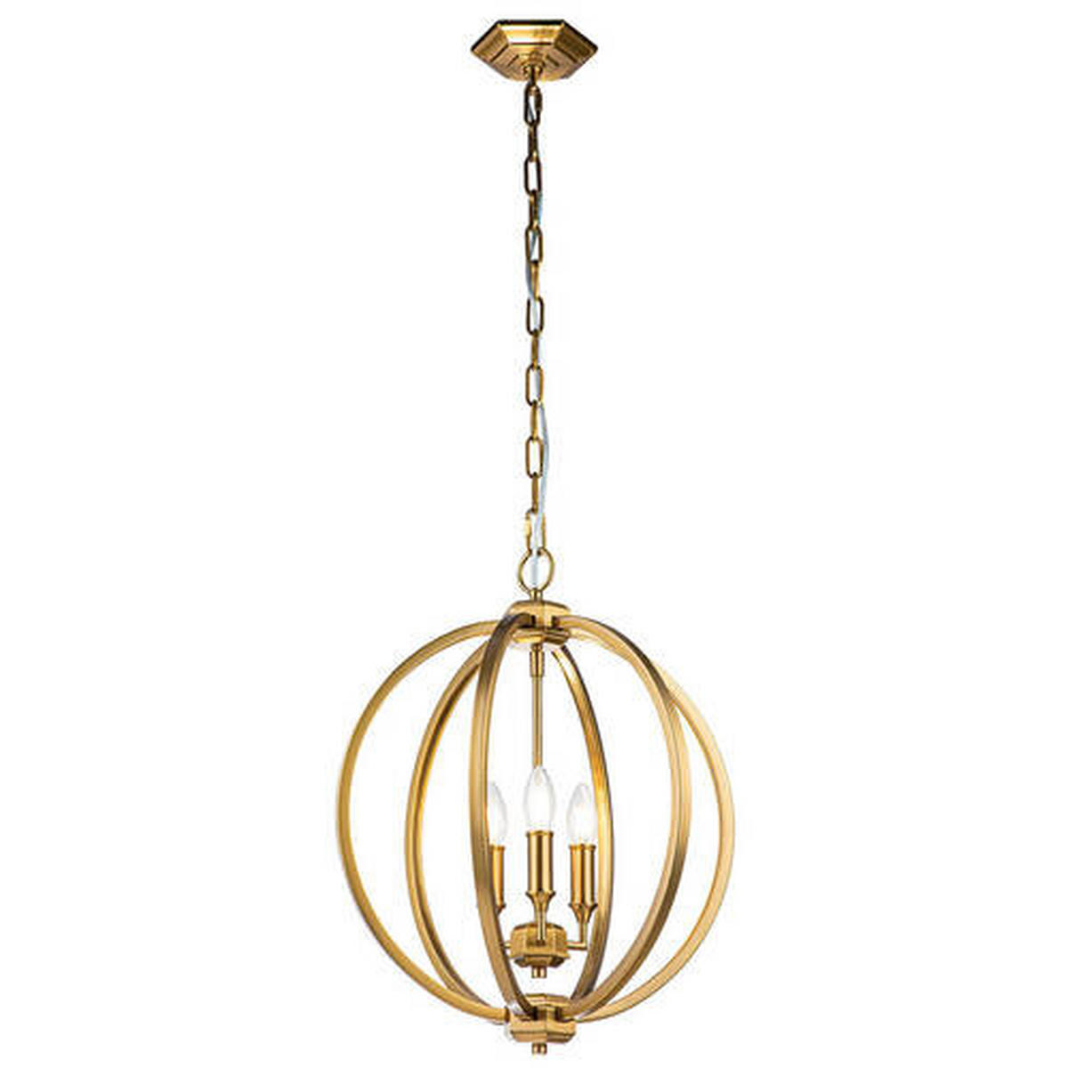 VISEČA SVETILKA  Elstead Corinne      43.2/67.9 cm      E14 - barve medenine, Konvencionalno, kovina (43.2/67.9cm) - Elstead Lighting