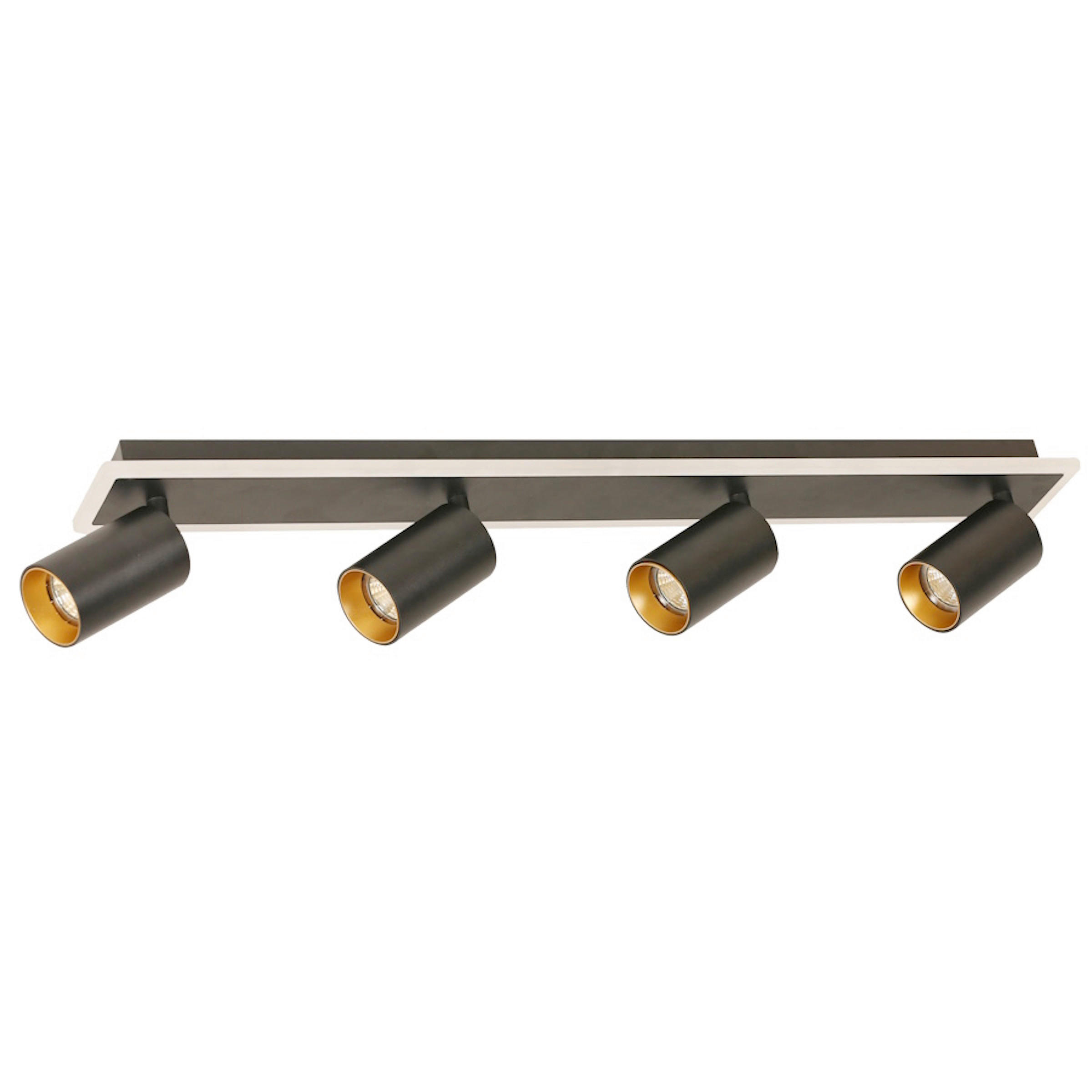 LED-DECKENSTRAHLER - Schwarz, Konventionell, Metall (14/70/8cm)