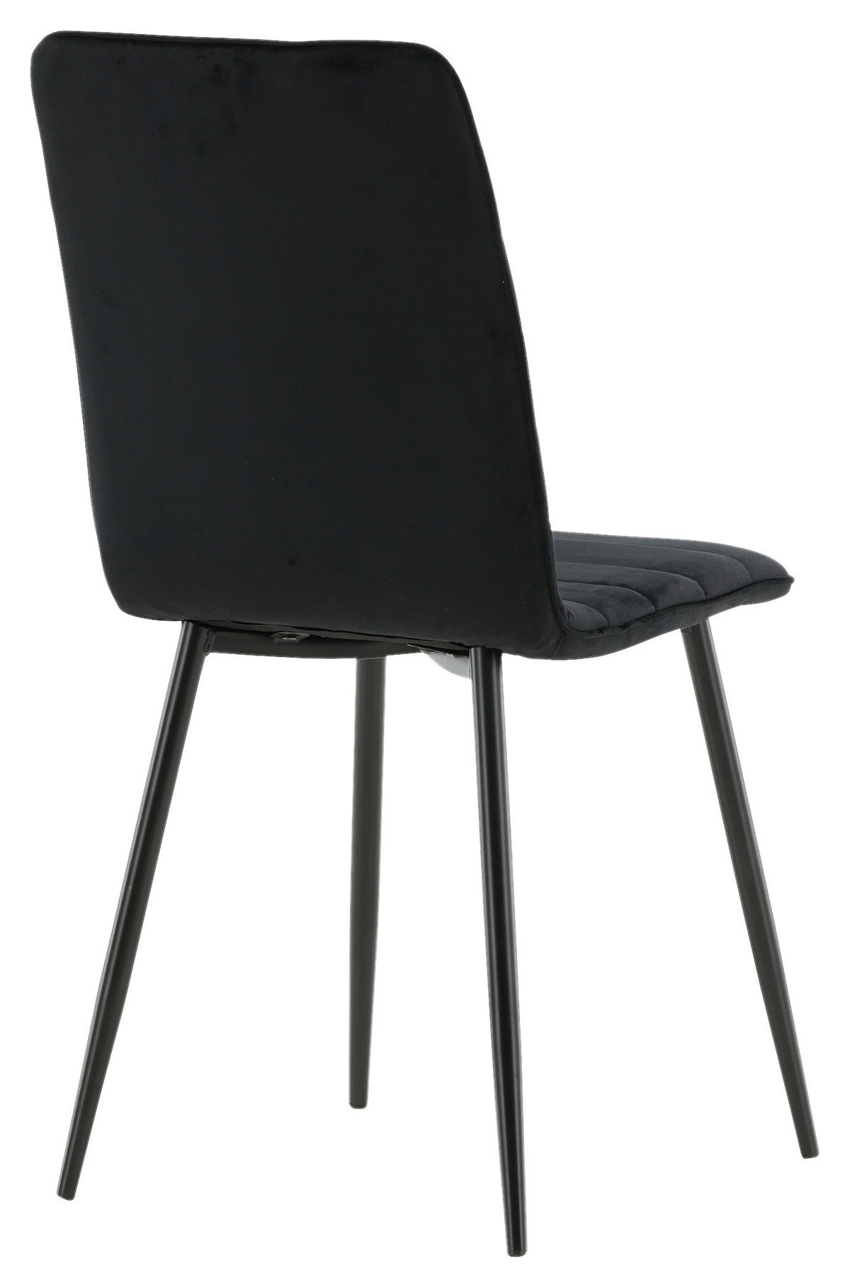 STUHL-SET 2 Stück  in Stahl  - Schwarz, Design, Textil/Metall (43/94/49cm) - Livetastic