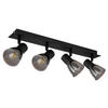 STRAHLER Claude 50/7/15,5 cm   - Schwarz, Design, Glas/Metall (50/7/15,5cm) - Globo