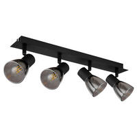 STRAHLER - Schwarz, Design, Glas/Metall (50/7/15,5cm) - Globo