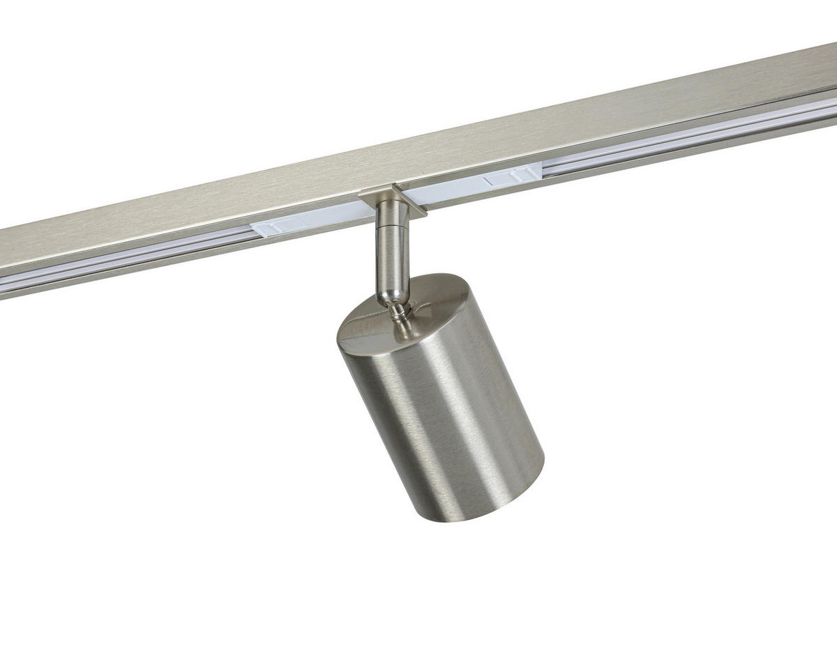 SCHIENENSYSTEM 120/5,5/14 cm  - Nickelfarben, Trend, Kunststoff/Metall (120/5,5/14cm) - Collett's Monde