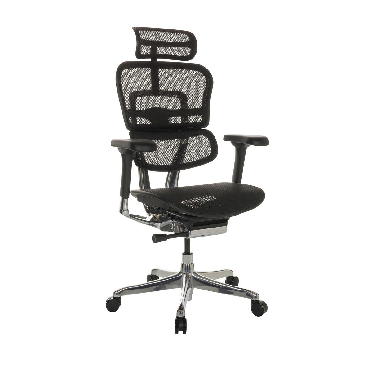 SNURRSTOL  i nät svart  - silver/svart, Basics, metall/textil (69/119-144/65cm) - MID.YOU