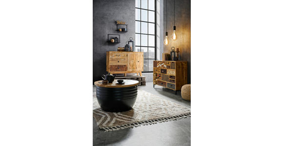 KOMMODE in 115/80/35 cm - Multicolor/Schwarz, LIFESTYLE, Keramik/Holz (115/80/35cm) - Landscape