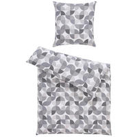 BETTWÄSCHE Biber 135/200 cm  - Grau, Design, Textil (135/200cm) - Janine