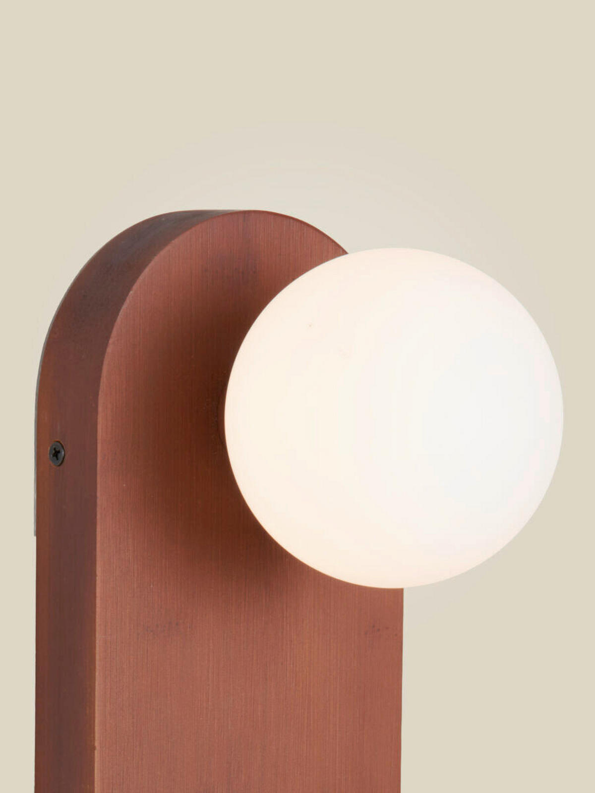 NÁSTĚNNÉ SVÍTIDLO, 12.5/12.5/30 cm - hnědá, Trend, dřevo/sklo (12.5/12.5/30cm) - Good & Mojo