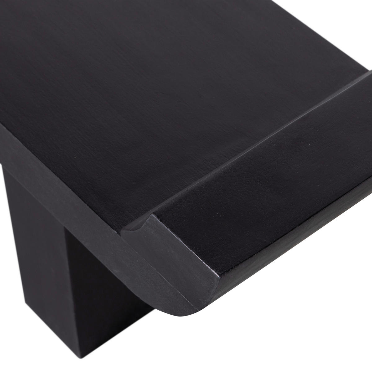 GARDEROBENBANK - Schwarz, Design, Holz (183/35/53cm) - Livetastic