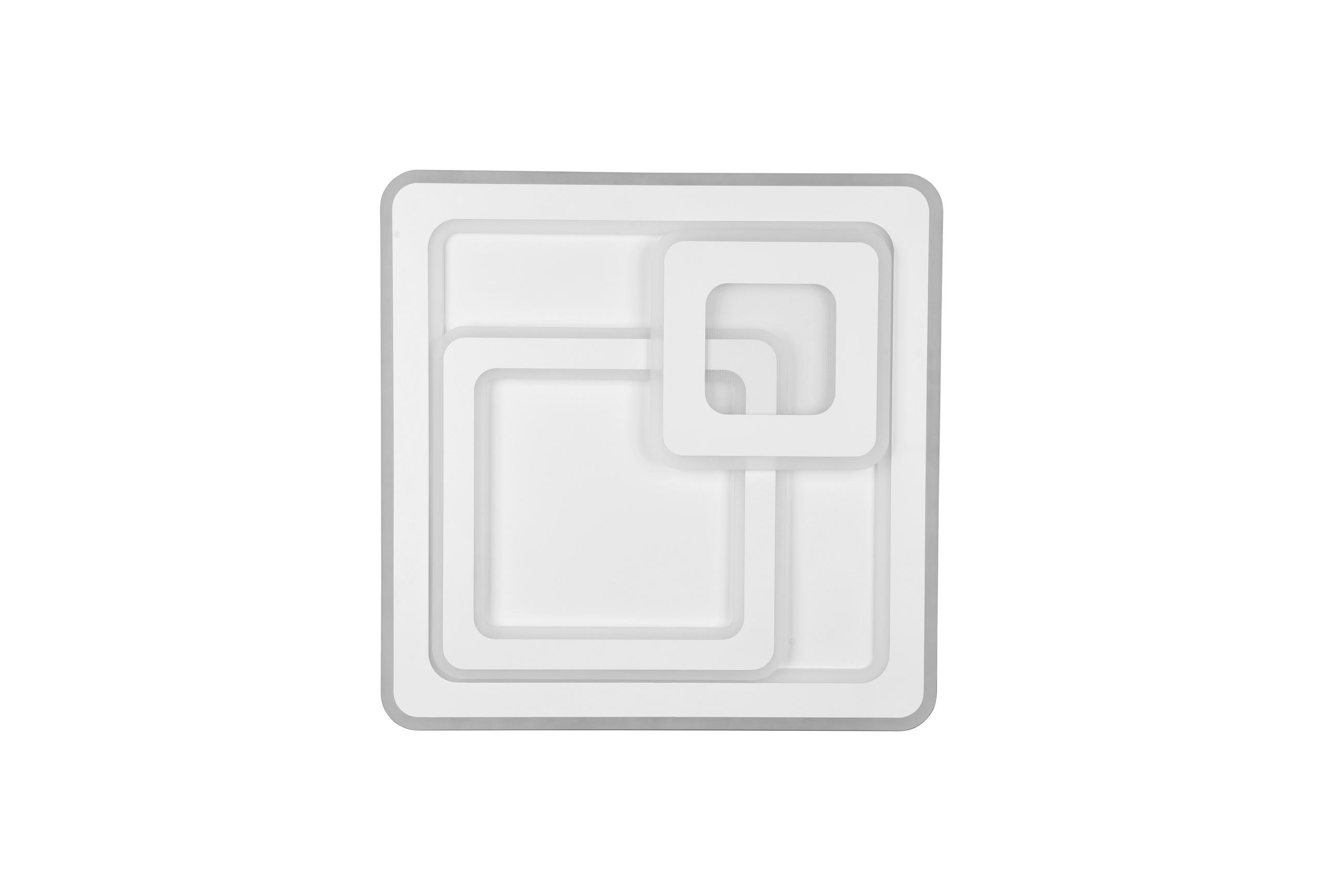 LED-DECKENLEUCHTE Mita   - Weiß, Design, Metall (51,5/7/51,5cm) - Trio Leuchten