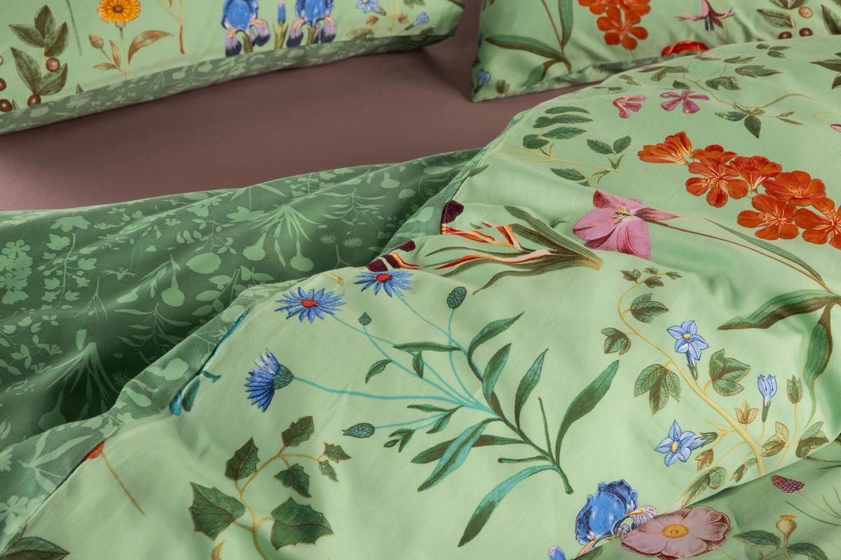 WENDEBETTWÄSCHE Marigold Satin 140/200 cm  - Creme, Basics, Textil (140/200cm) - Essenza