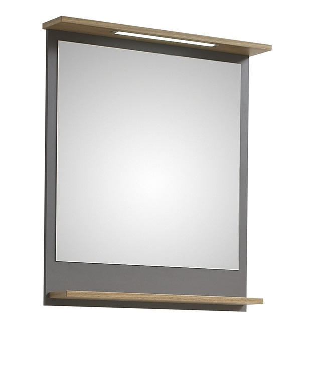 Badezimmerspiegel Mit Beleuchtung In Grau Kaufen