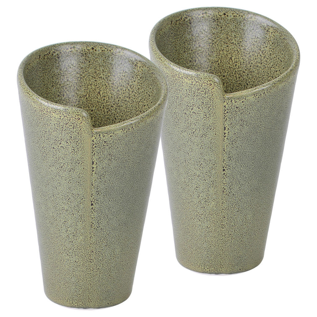 Servierschalenset Aus Keramik, Street 15x9,5 Cm, 2--Teilig. Grün