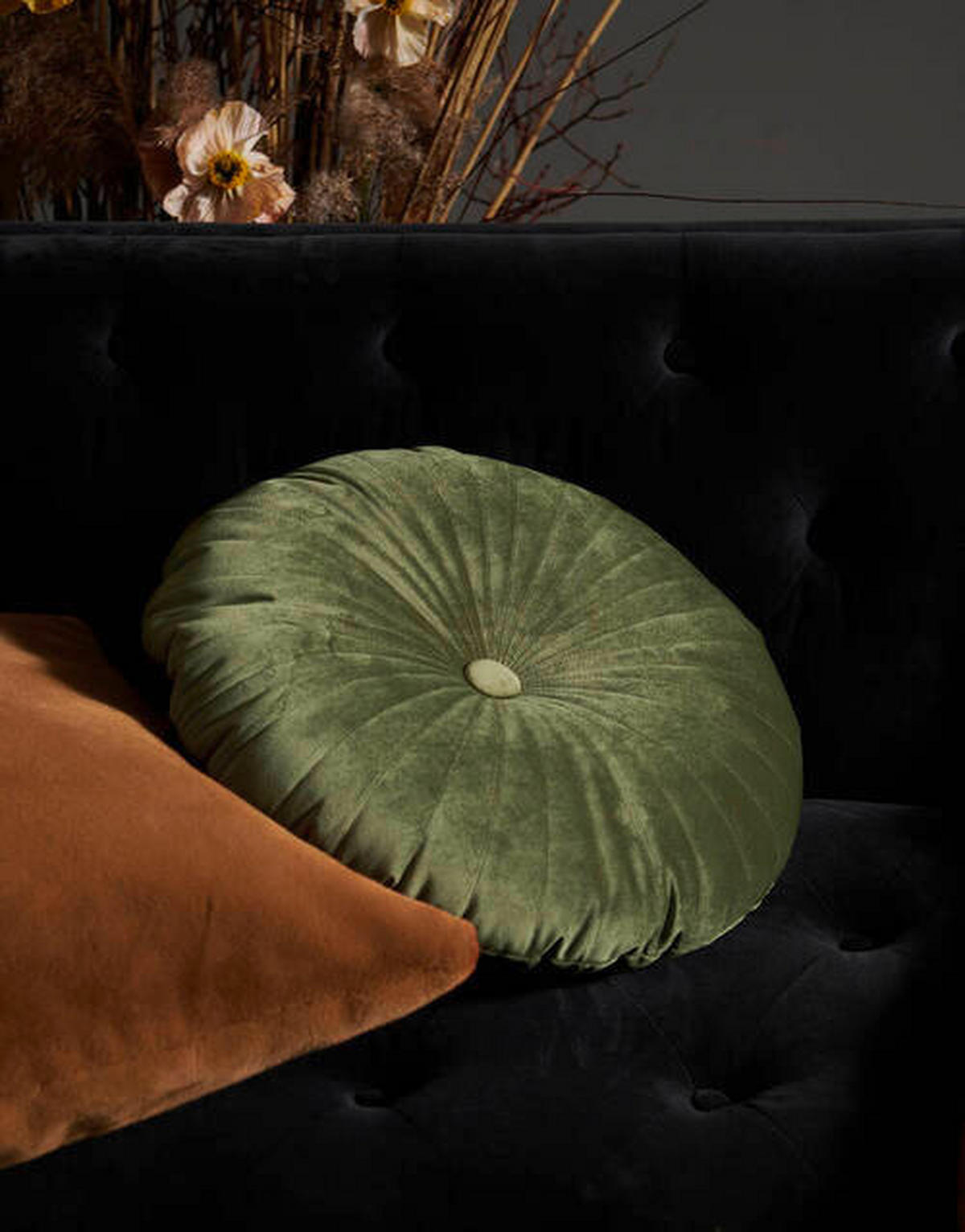 OKRASNA BLAZINA  NAINA     40 cm        - zelena, Konvencionalno, tekstil (40cm) - Essenza