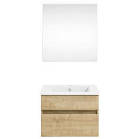 BADEZIMMER 62 cm  - Weiss/Eichefarben, Konventionell, Holzwerkstoff (62cm) - Puris