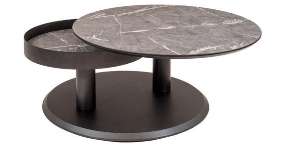 COUCHTISCH in Metall, Holzwerkstoff, Kunststoff 75/75/38-43 cm - Anthrazit, Design, Holzwerkstoff/Kunststoff (75/75/38-43cm) - Venda
