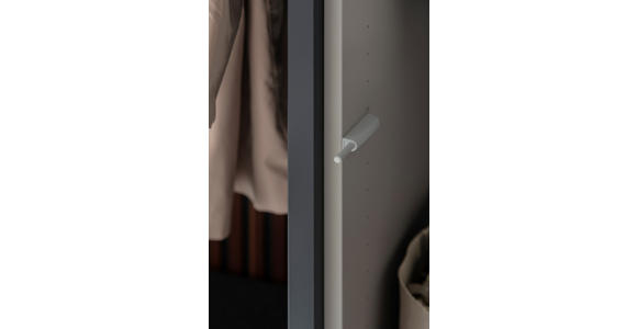 GARDEROBE 6-teilig in 250/233/59 cm - Anthrazit/Nussbaumfarben, Design, Holz/Holzwerkstoff (250/233/59cm) - Moderano