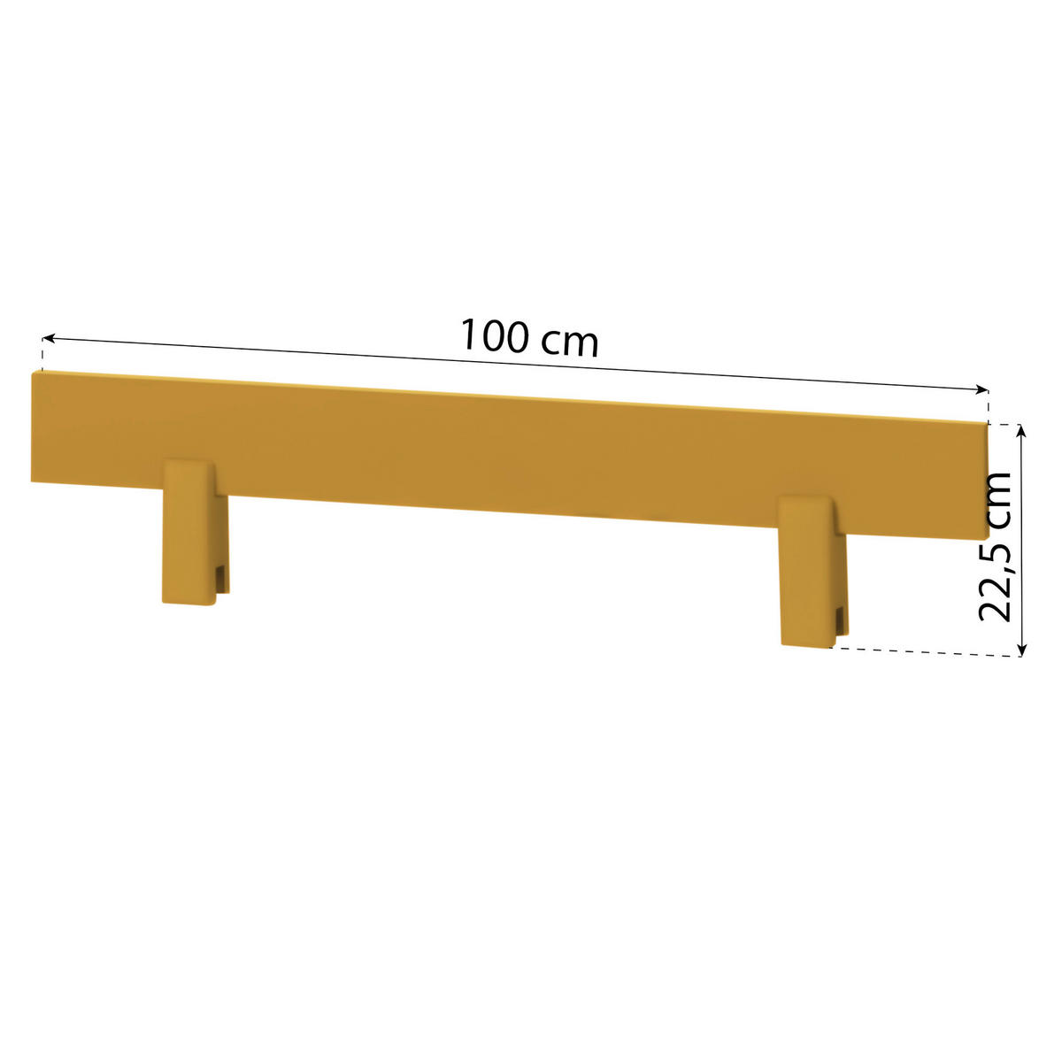 BETTSCHUTZGITTER  - Gelb, MODERN, Holz (100/22,5/4cm) - MID.YOU