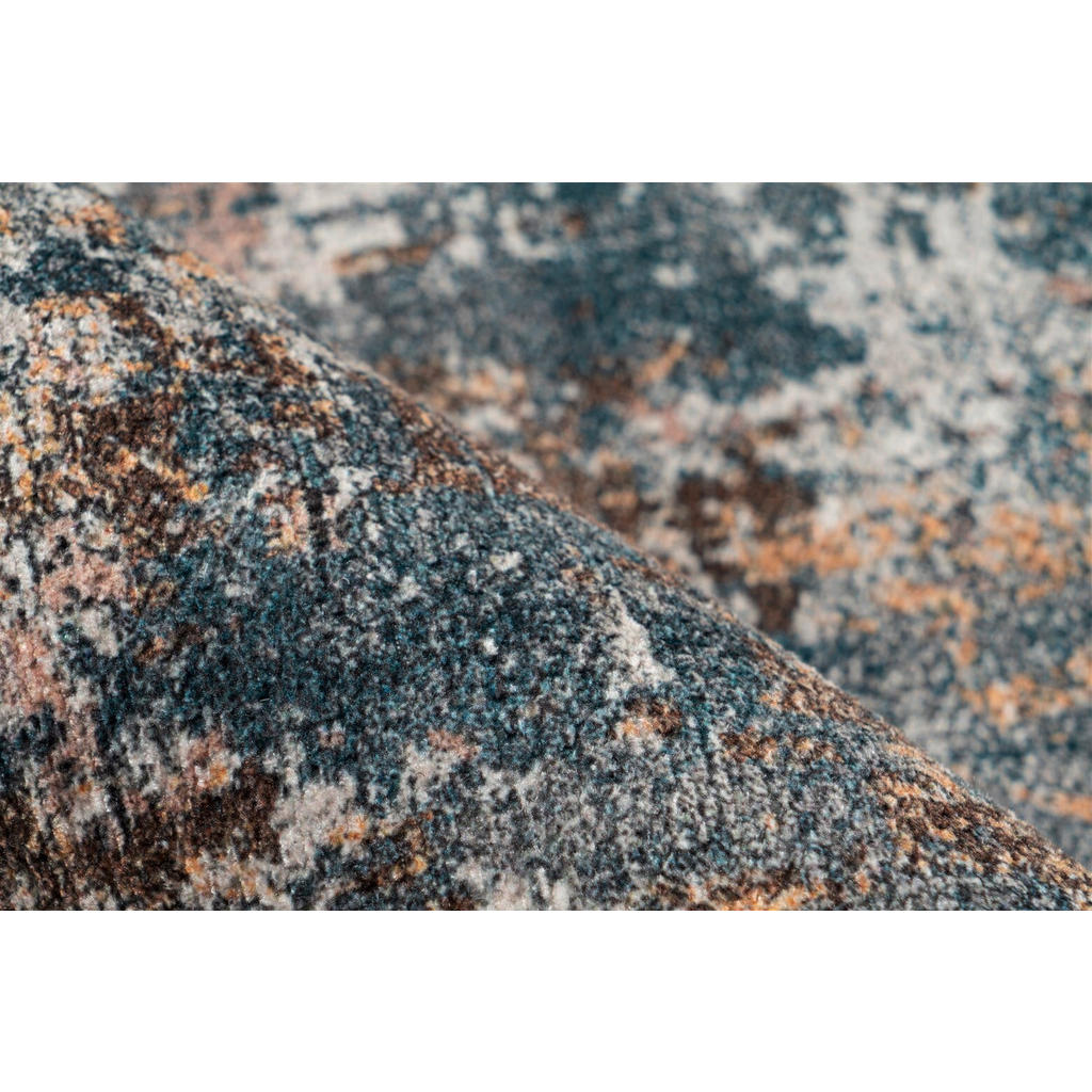 Thumbnail - Novel Flachwebeteppich Faye 1225 Multi / Schwarz, Mehrfarbig, Schwarz, Textil, Vintage, rechteckig, 190x290 cm, pflegele...