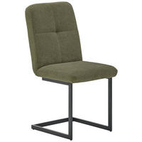 STUHL - Schwarz/Hellgrün, Design, Textil/Metall (45/92,5/62cm) - Novel