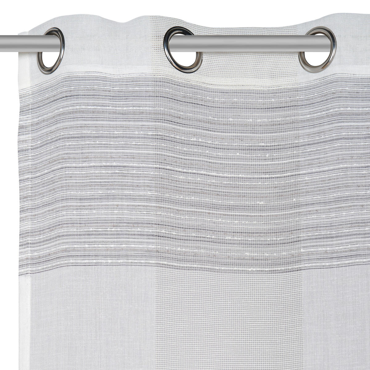ÖSENSCHAL ARCADIA halbtransparent 140/245 cm   - Grau, KONVENTIONELL, Textil (140/245cm) - Esposa