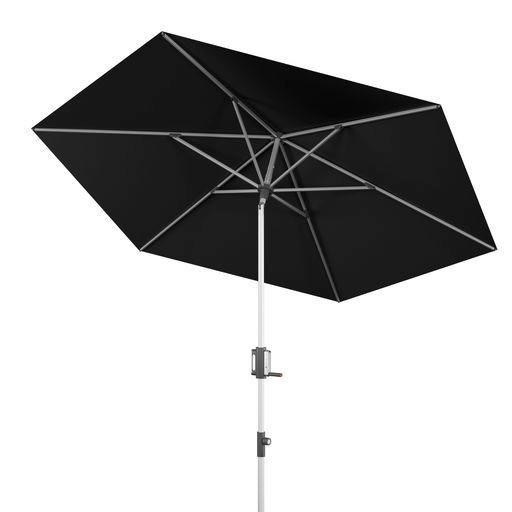 SONNENSCHIRM 290 cm Schwarz  - Silberfarben/Schwarz, Basics, Textil/Metall (290/223-256cm) - KNIRPS
