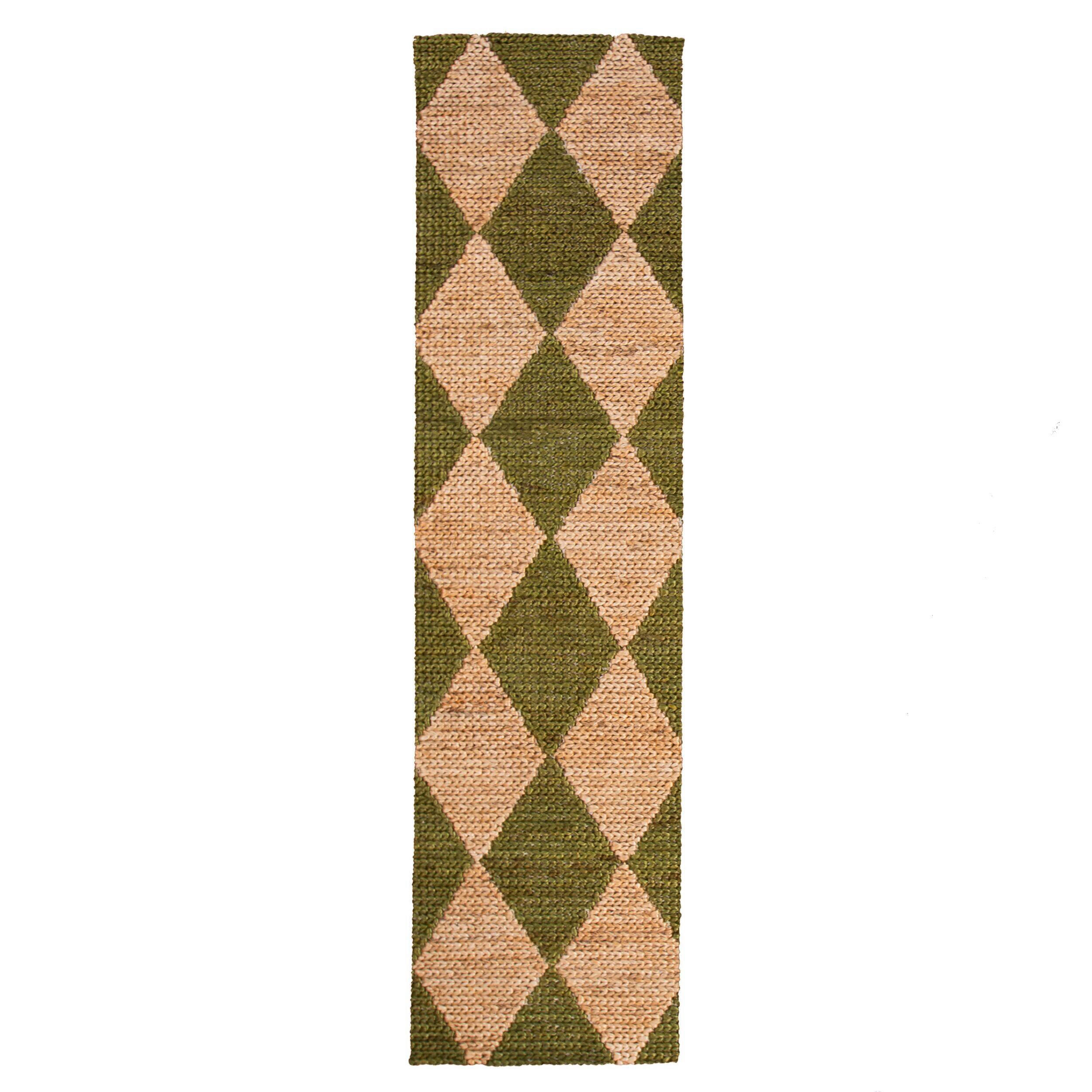 LÄUFER 60/230 cm Grün  - Grün, MODERN, Textil (60/230cm) - Xora