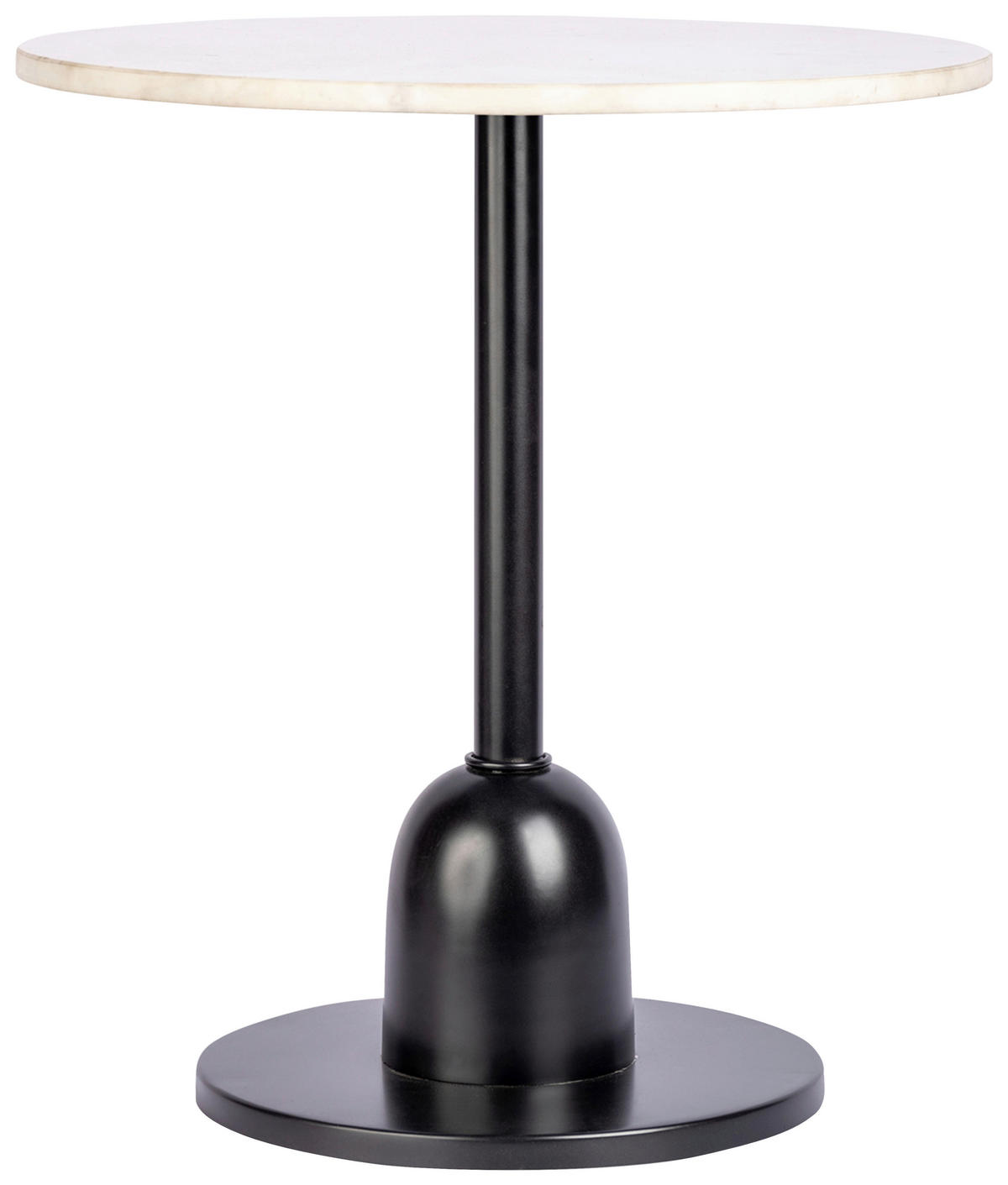 ODKLÁDACÍ STOLEK, černá, bílá - bílá/černá, Design, kov/kámen (46/48cm) - MID.YOU