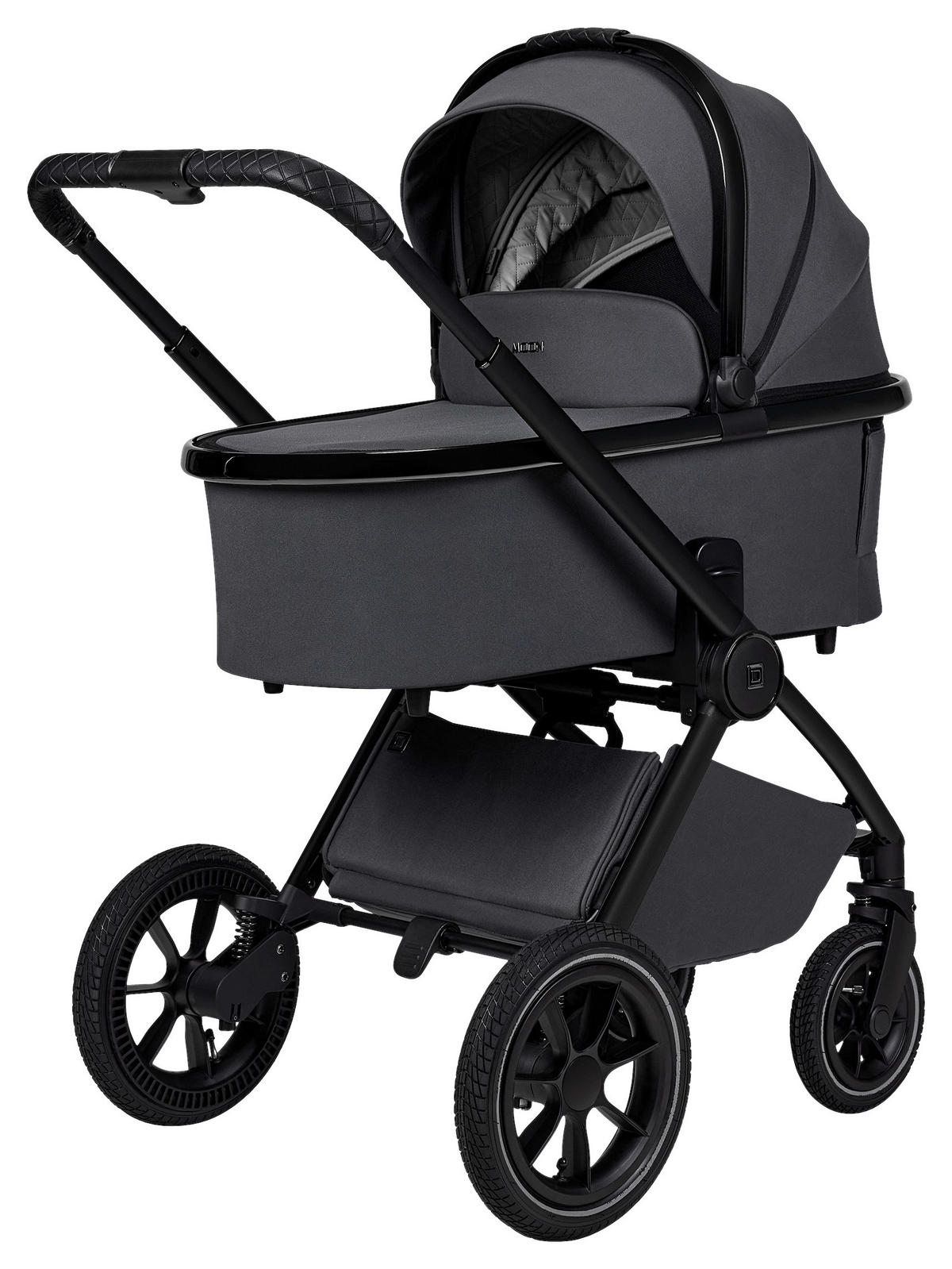 KOMBIKINDERWAGEN Gio+  - Anthrazit, Basics, Textil (103/60/125cm) - Moon Edition