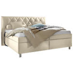 POLSTERBETT Matratze, gepolstertes Kopfteil, Lattenrost, Bettkasten, motorische Verstellbarkeit Beige 160/200 cm  - Beige/Silberfarben, KONVENTIONELL, Holz/Textil (160/200cm) - Esposa