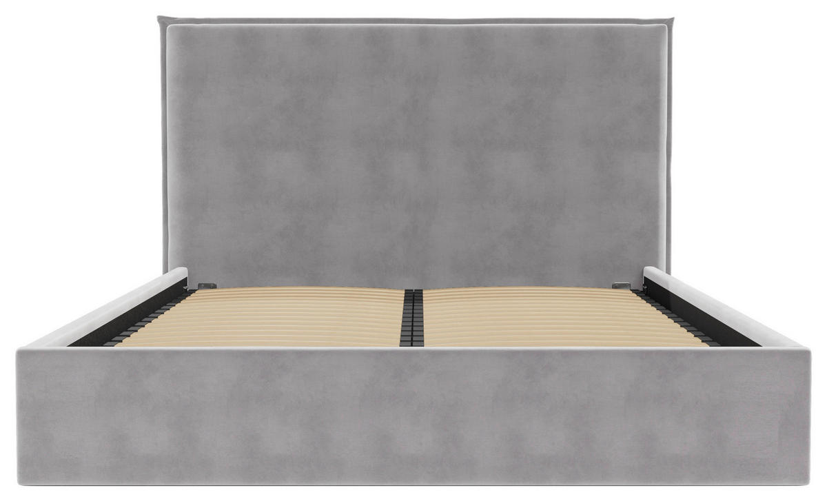 POLSTERBETT Lattenrost, Bettkasten 180/200 cm  in Creme  - Creme/Schwarz, Design, Holz/Textil (180/200cm) - Boxxx