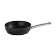 BRATPFANNE Perfect Cooking Greblon®-Antihaftbeschichtung 20 cm  - Edelstahlfarben/Schwarz, Basics, Metall (20cm) - Homeware Profession.