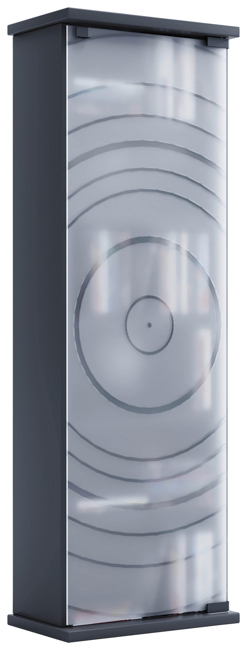 CD-REGAL Anthrazit  - Anthrazit, Design, Glas/Holzwerkstoff (31/92/18cm) - MID.YOU