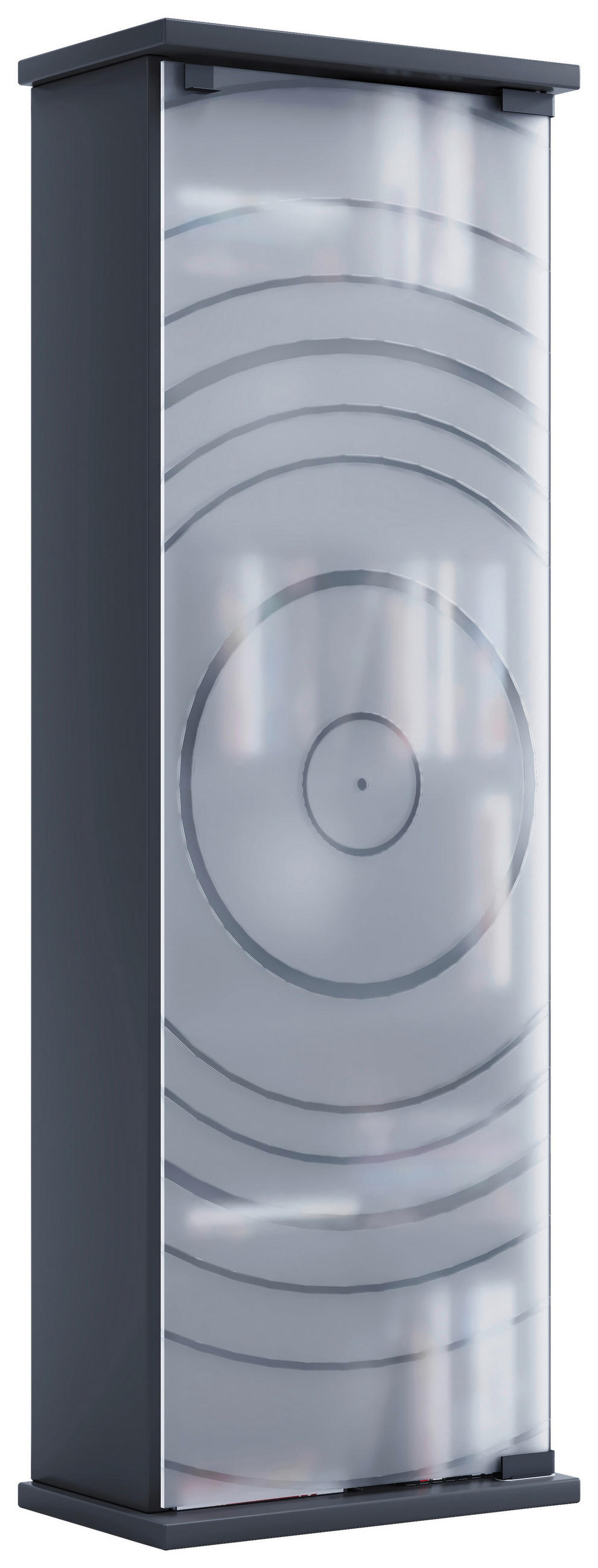 CD-REGAL - Anthrazit, Design, Glas/Holzwerkstoff (31/92/18cm) - MID.YOU