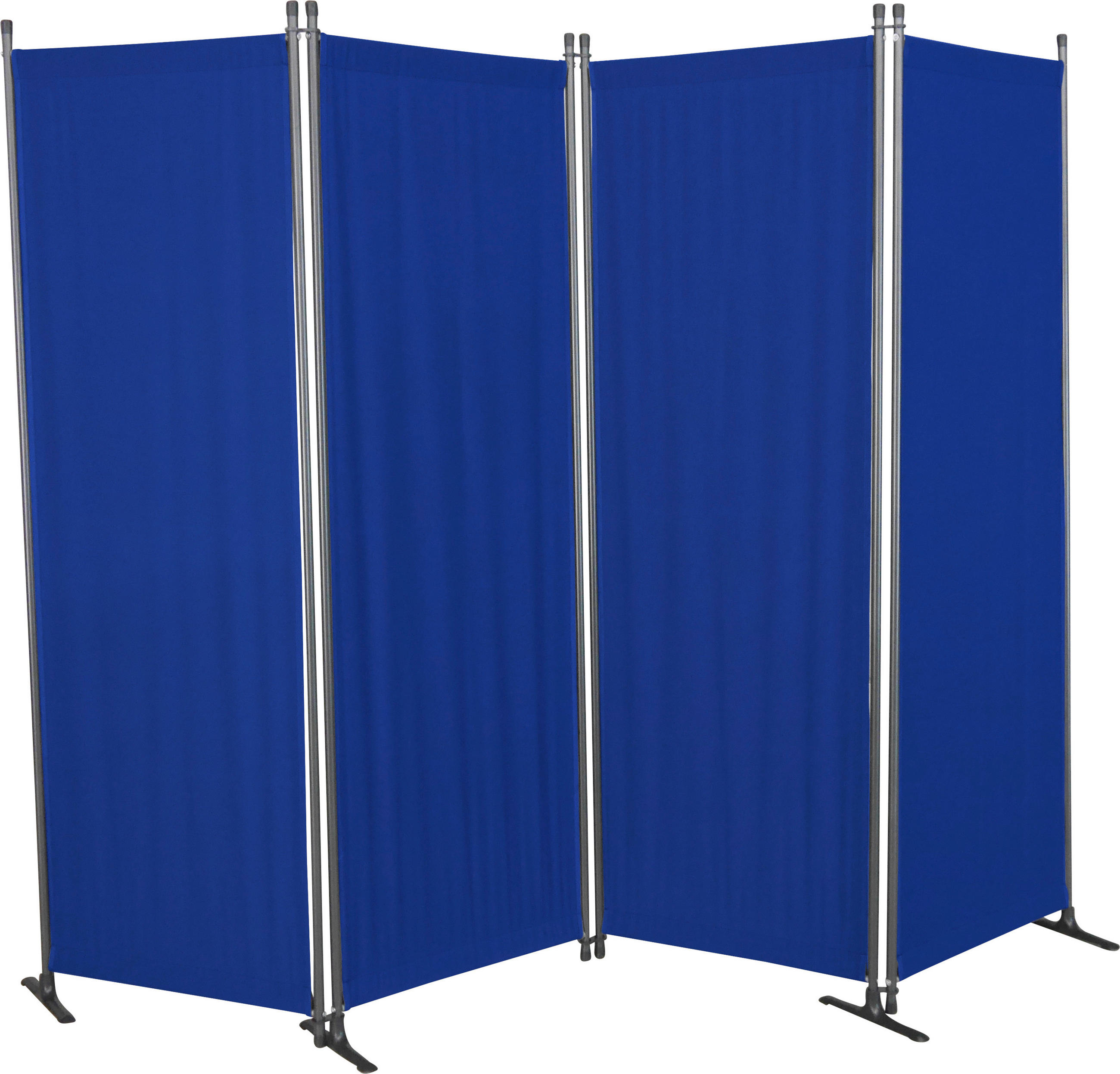 SICHTSCHUTZ - Blau/Grau, Basics, Textil/Metall (220/165/25,2cm) - Boxxx