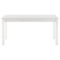 ESSTISCH Weiß rechteckig  ausziehbar  - Weiß, ROMANTIK / LANDHAUS, Holz/Holzwerkstoff (160/90/75cm) - Livetastic